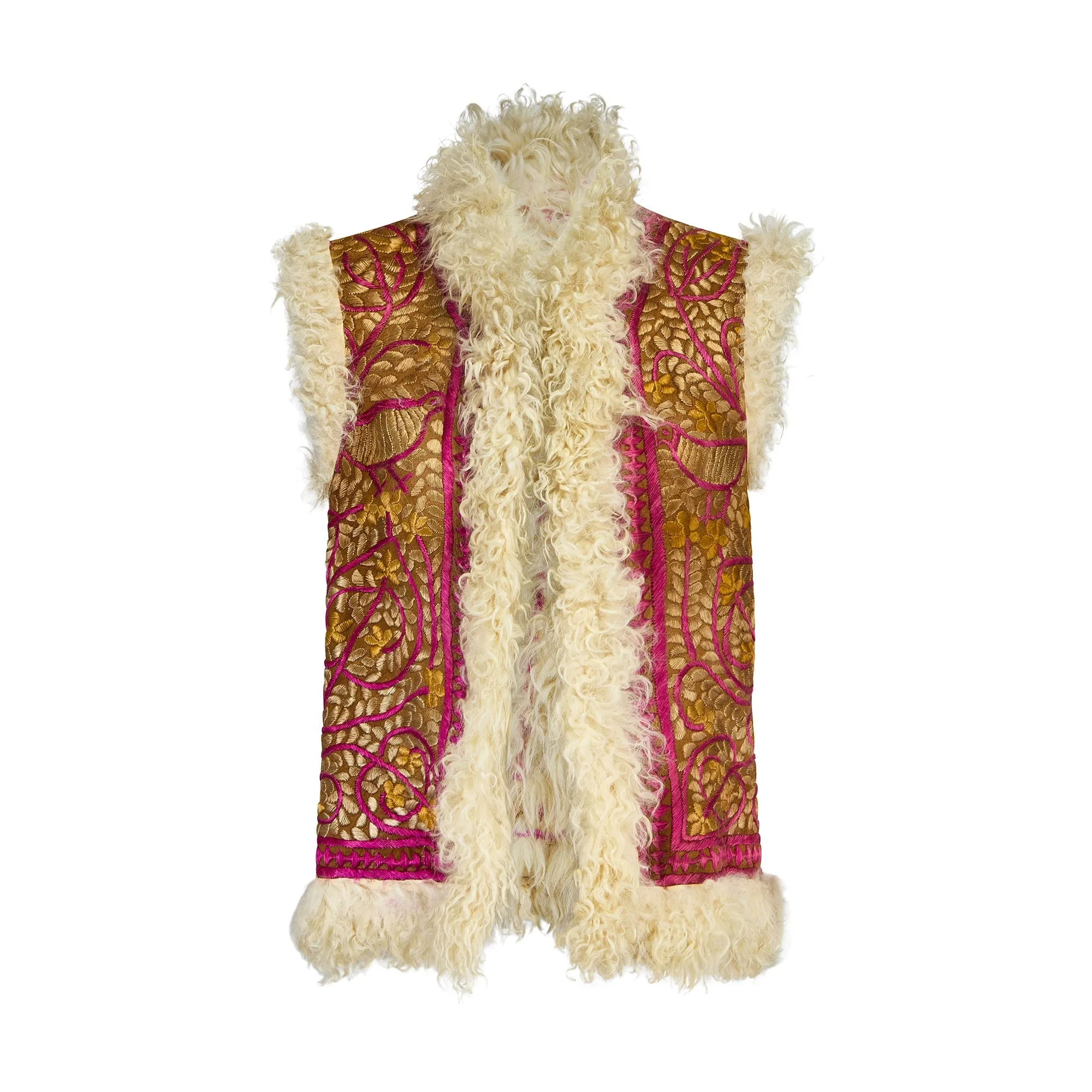 1960s All Over Embroidered Afghan Gilet