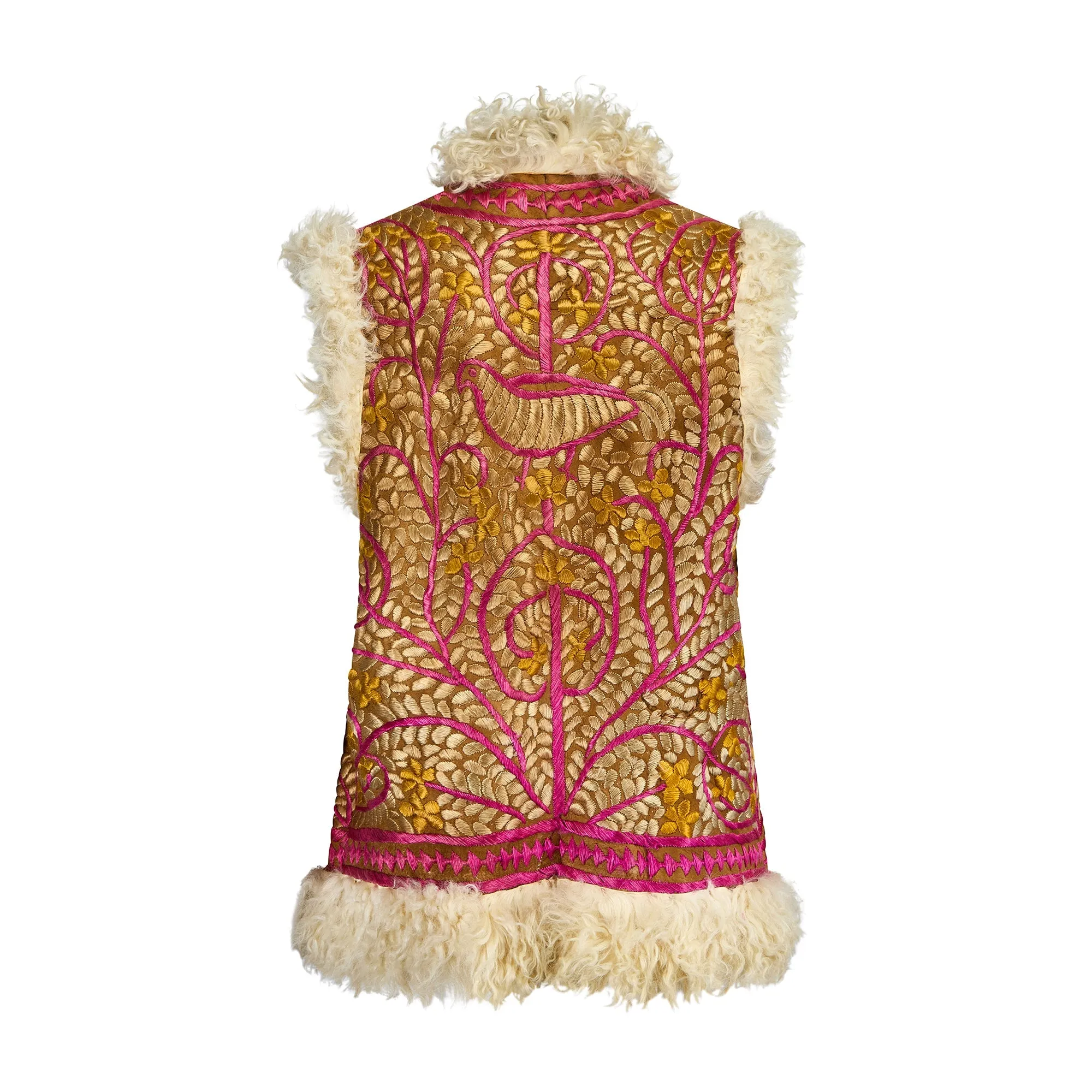 1960s All Over Embroidered Afghan Gilet