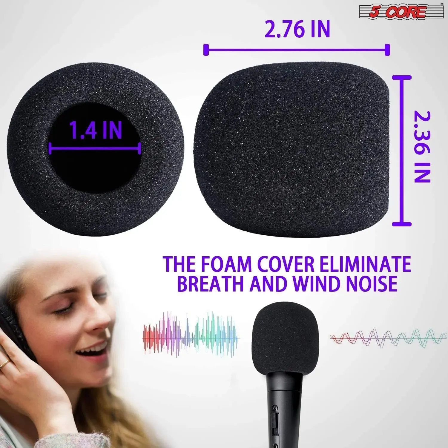 5Core Recording Microphone Podcast Bundle  Professional Condenser