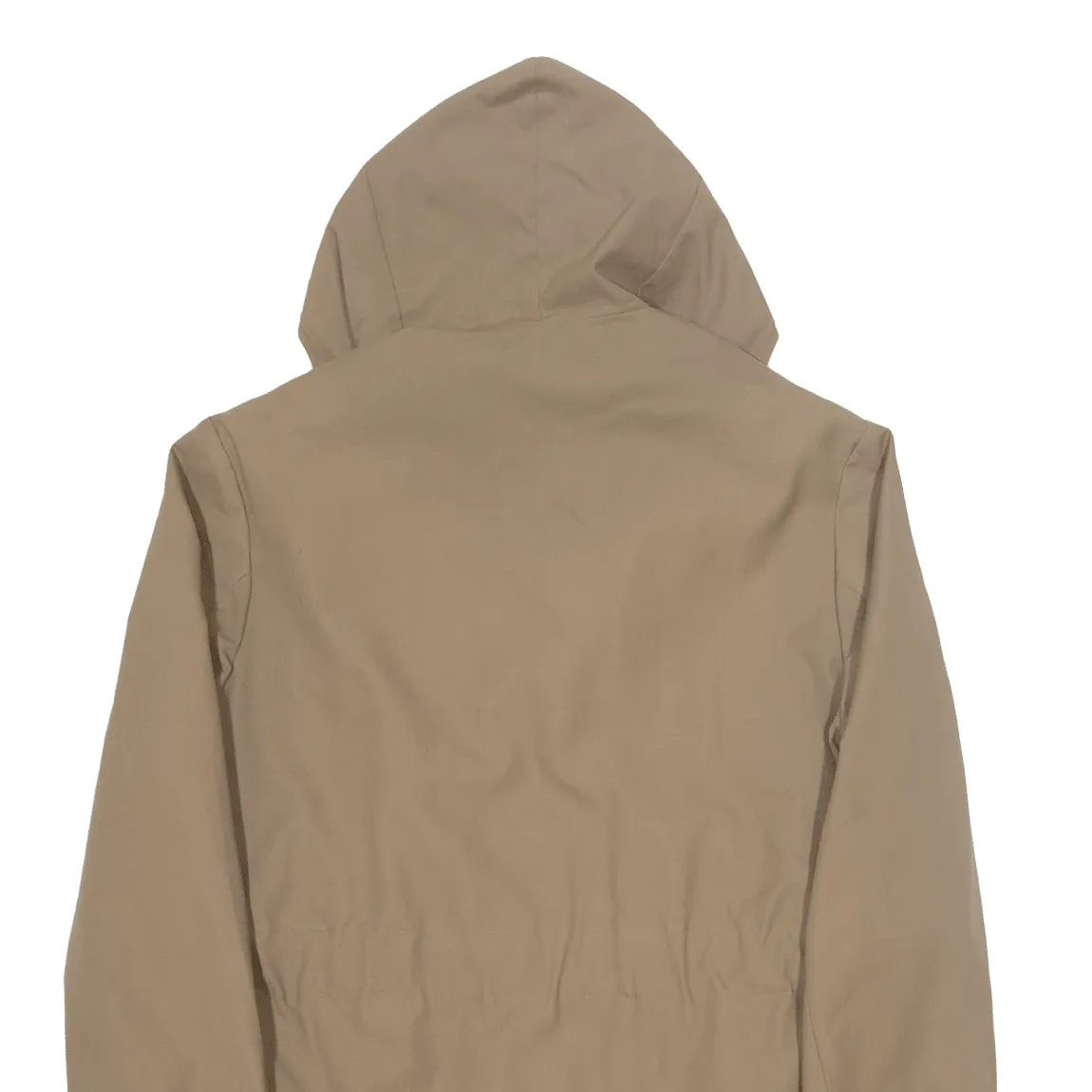 ACRYLIC PILE Sherpa Lined Mens Trench Coat Brown Hooded M