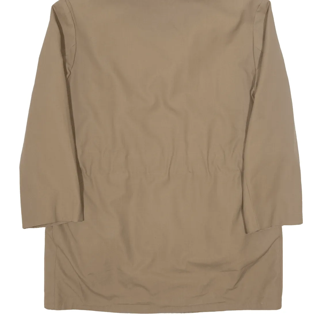 ACRYLIC PILE Sherpa Lined Mens Trench Coat Brown Hooded M