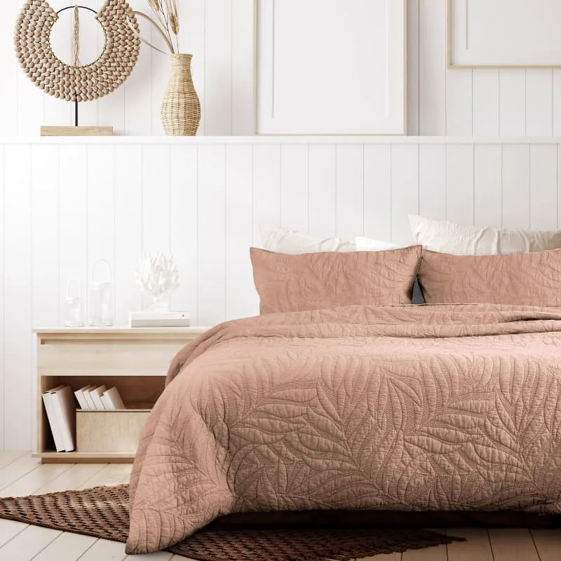 Ardor Boudoir Jocelyn Microfibre Dusk Double Quilt Cover Set