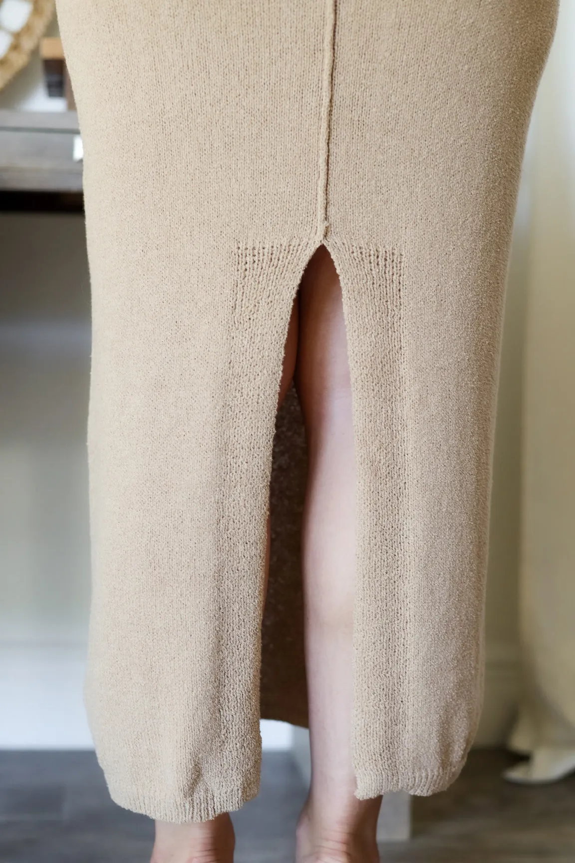 Autumn Strapless Midi- Taupe