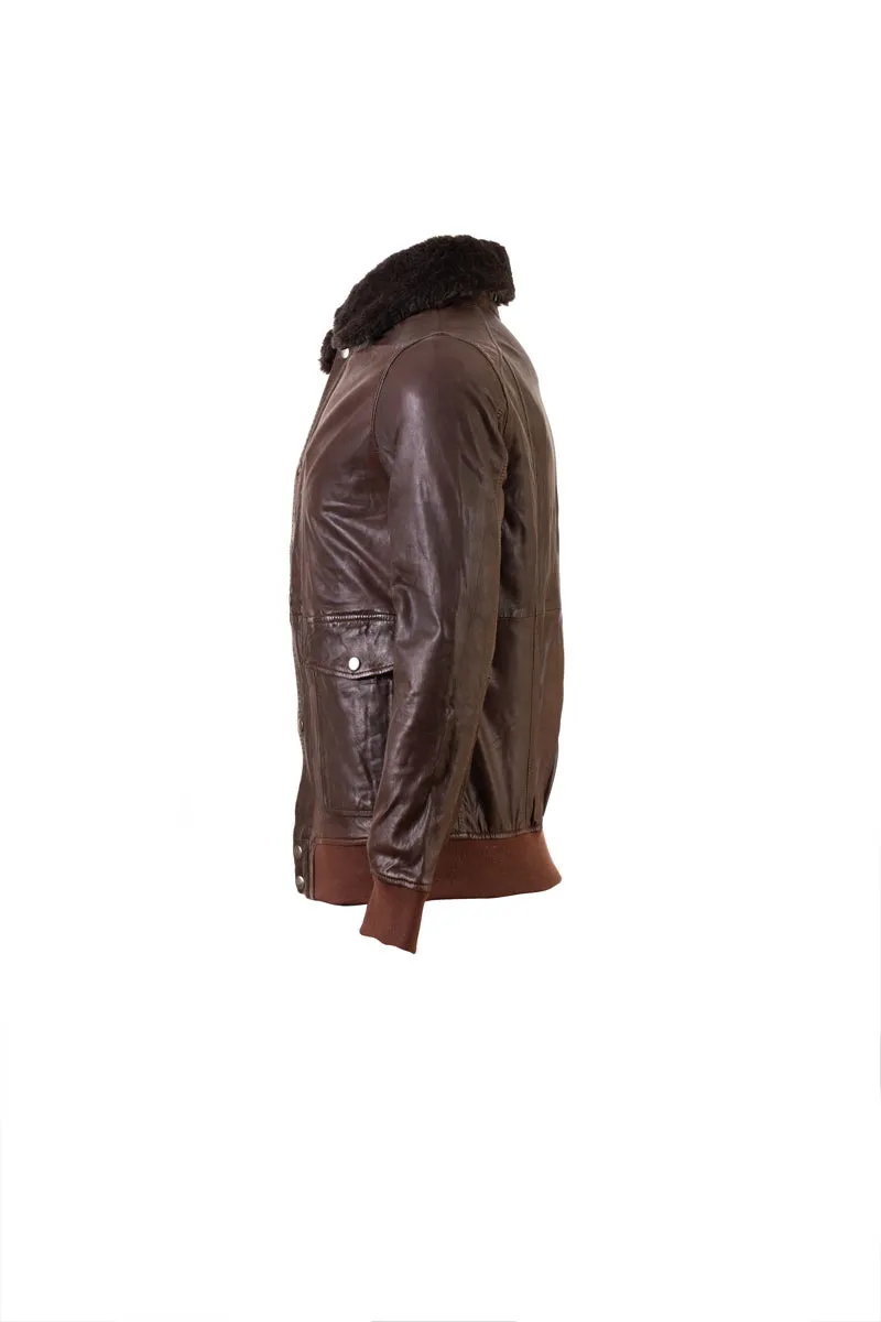 Aviator Jacket Schoko Brown