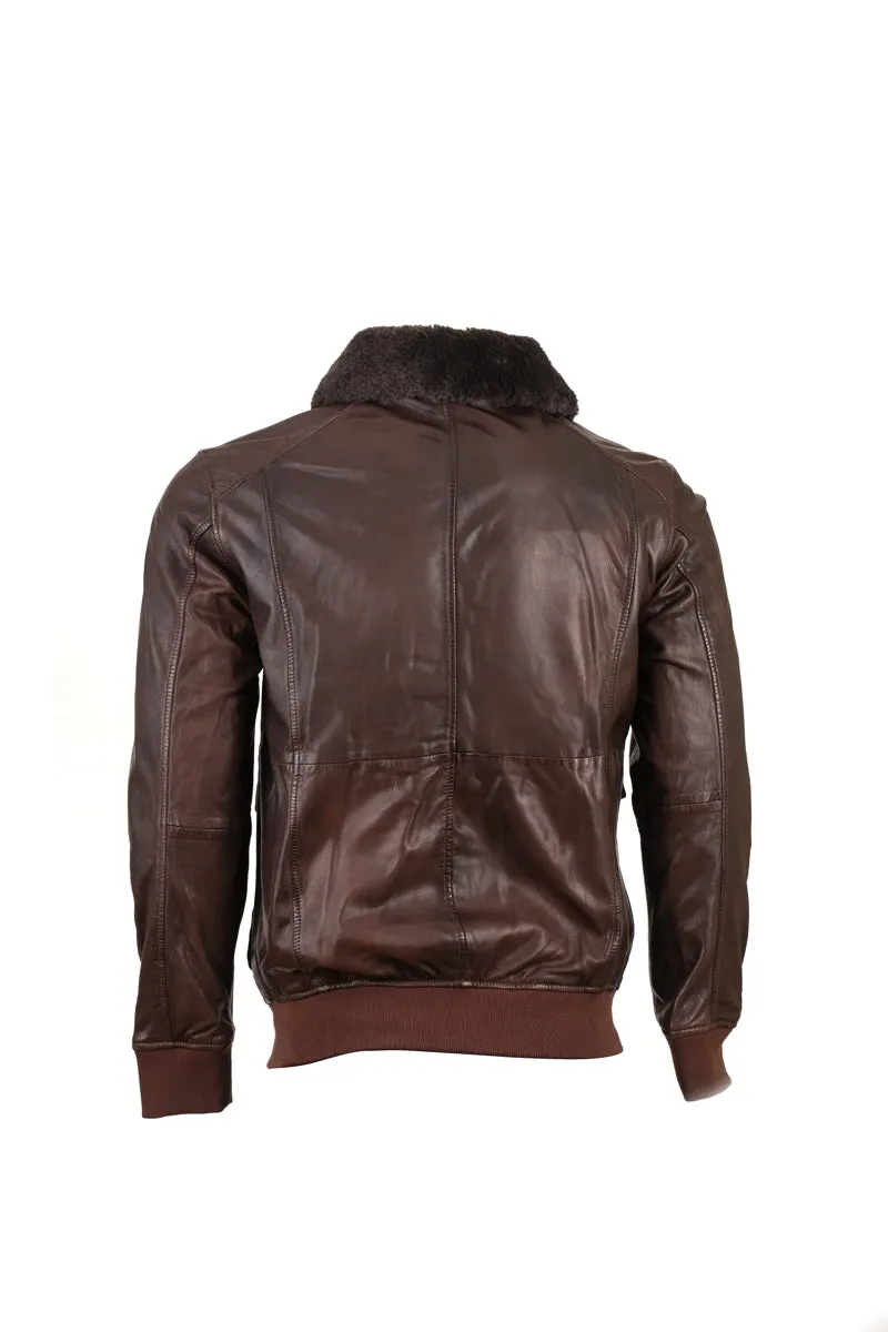 Aviator Jacket Schoko Brown