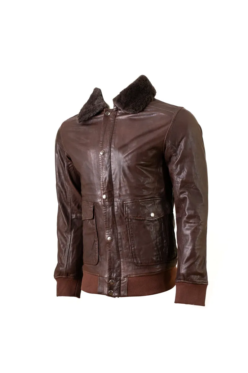 Aviator Jacket Schoko Brown