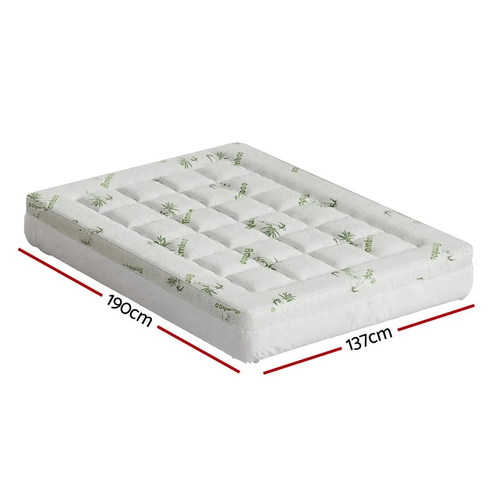 Bamboo Pillowtop Mattress Topper 7.5cm Thickness - Double