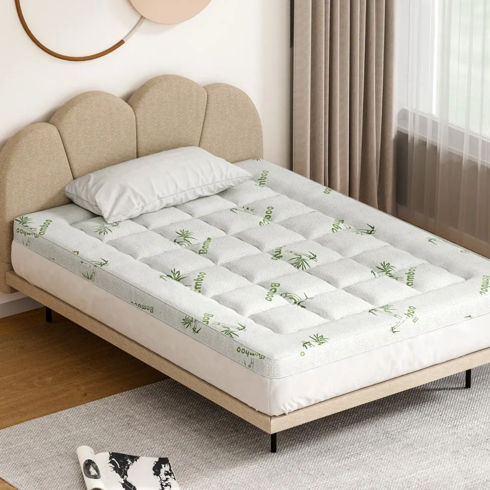 Bamboo Pillowtop Mattress Topper 7.5cm Thickness - Double
