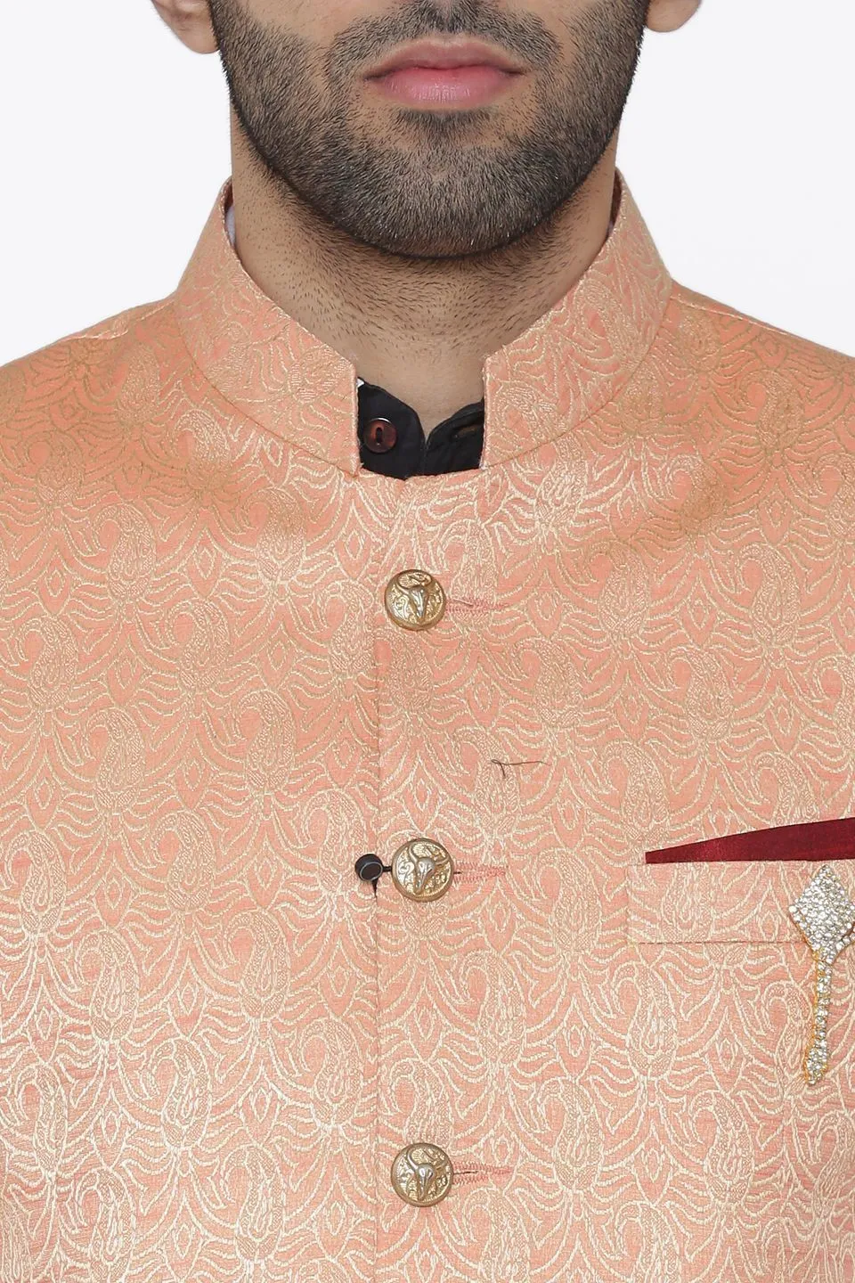 Banarsi Rayon Cotton Cotton Pink Blazer