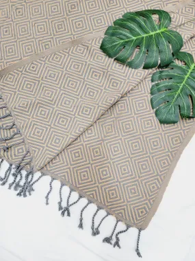 Beach/Bath Sand Free Towels-Easy Carry Quick Dry Thin Towel - Golden by EBRU Home