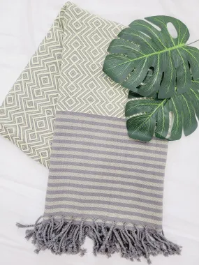 Beach/Bath Sand Free Towels-Easy Carry Quick Dry Thin Towel - Lemon by EBRU Home