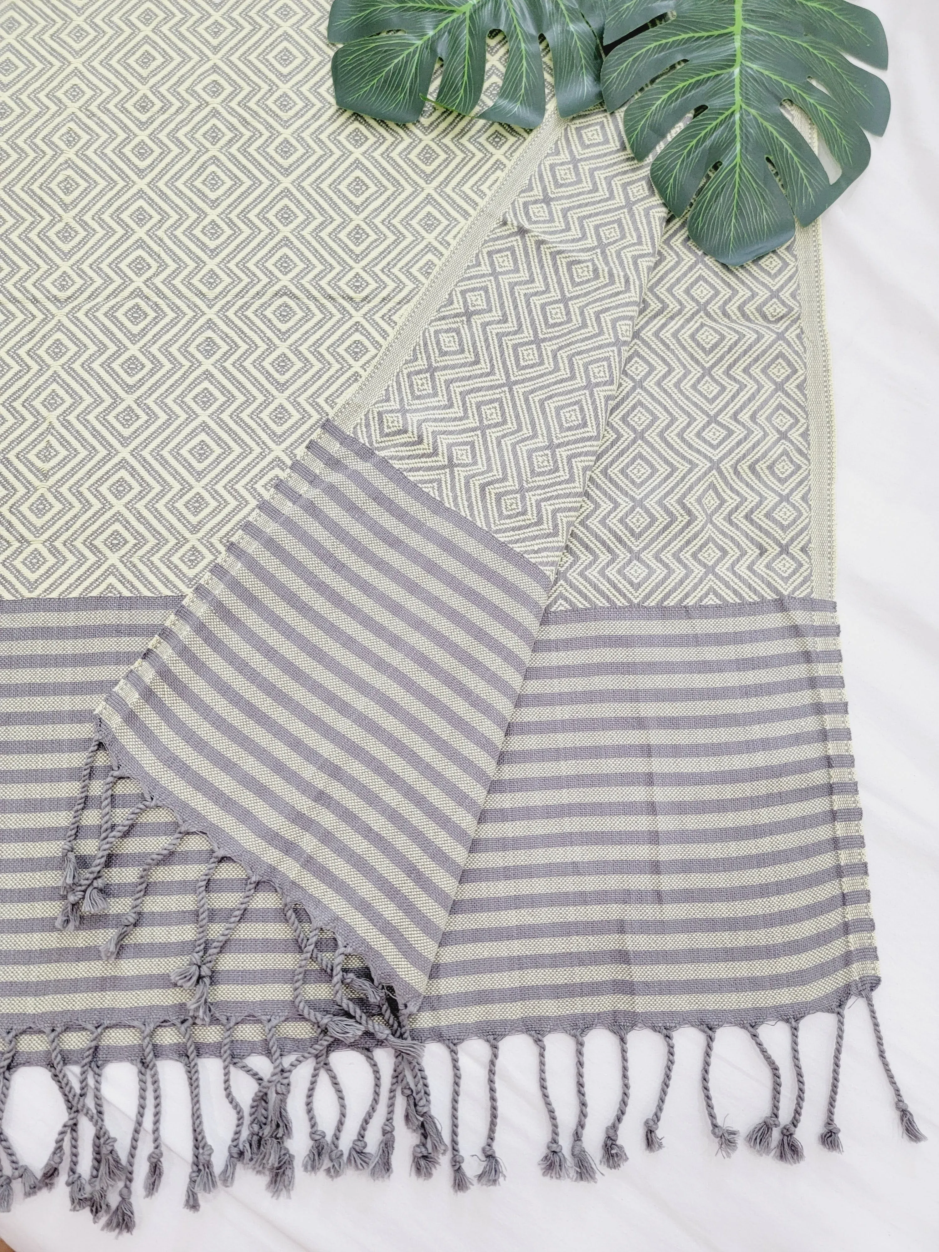 Beach/Bath Sand Free Towels-Easy Carry Quick Dry Thin Towel - Lemon by EBRU Home