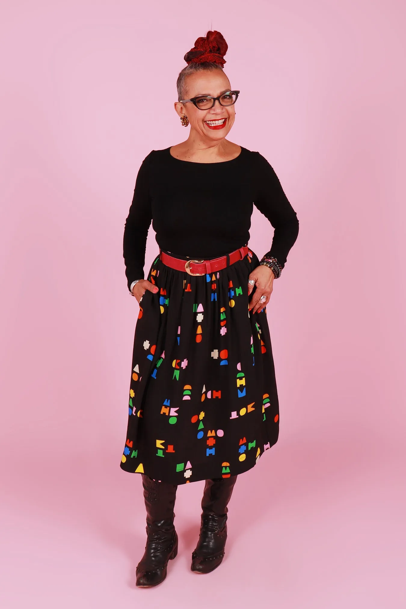 Blair Boat Neck Galaxy Black