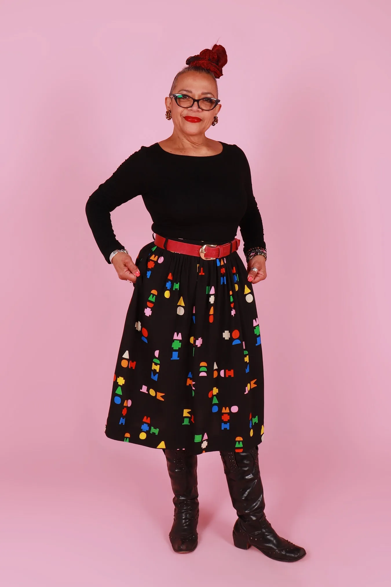 Blair Boat Neck Galaxy Black