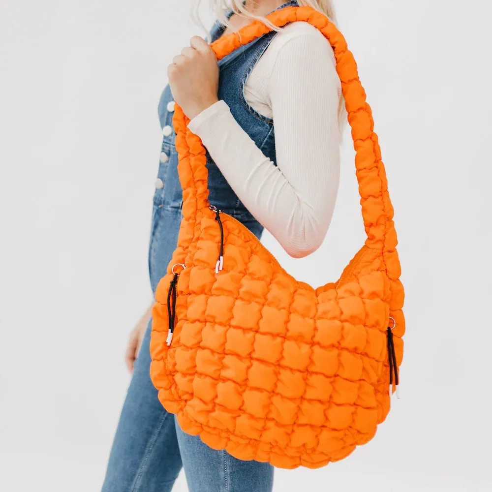Carmen Qulited Hobo Tote Bag
