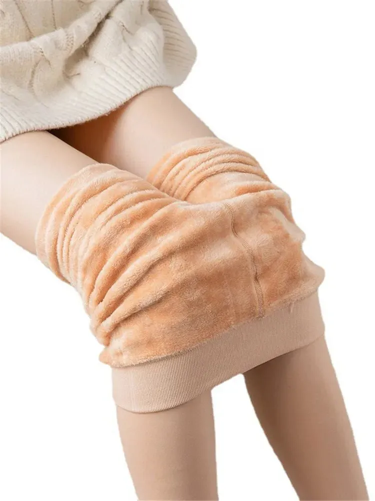 Casual Winter Knitting Leggings for Women High Elastic Thicken Warm Skinny Pants