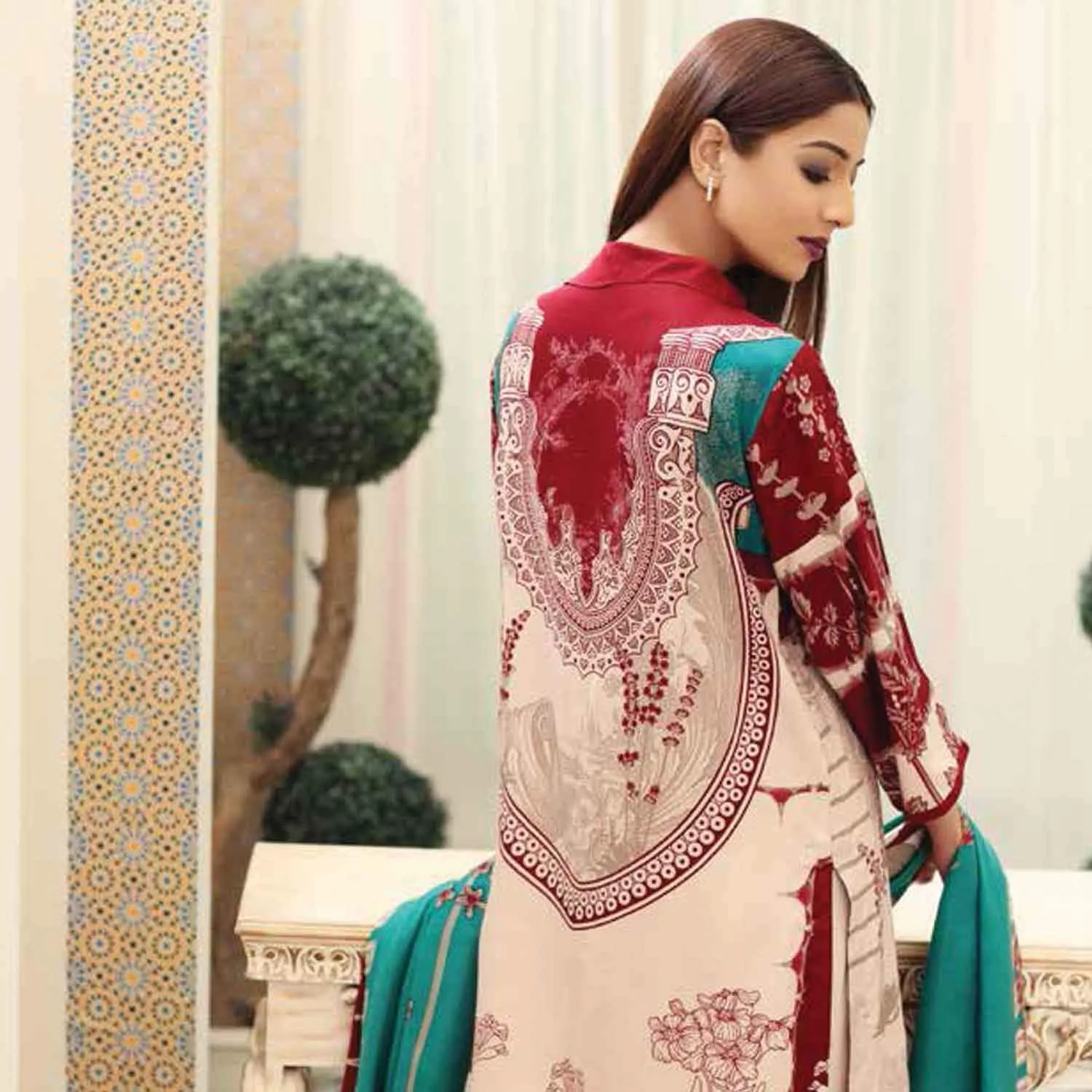 Charizma Embroidered Silk Jacquard Collection 2019 – CC-28A