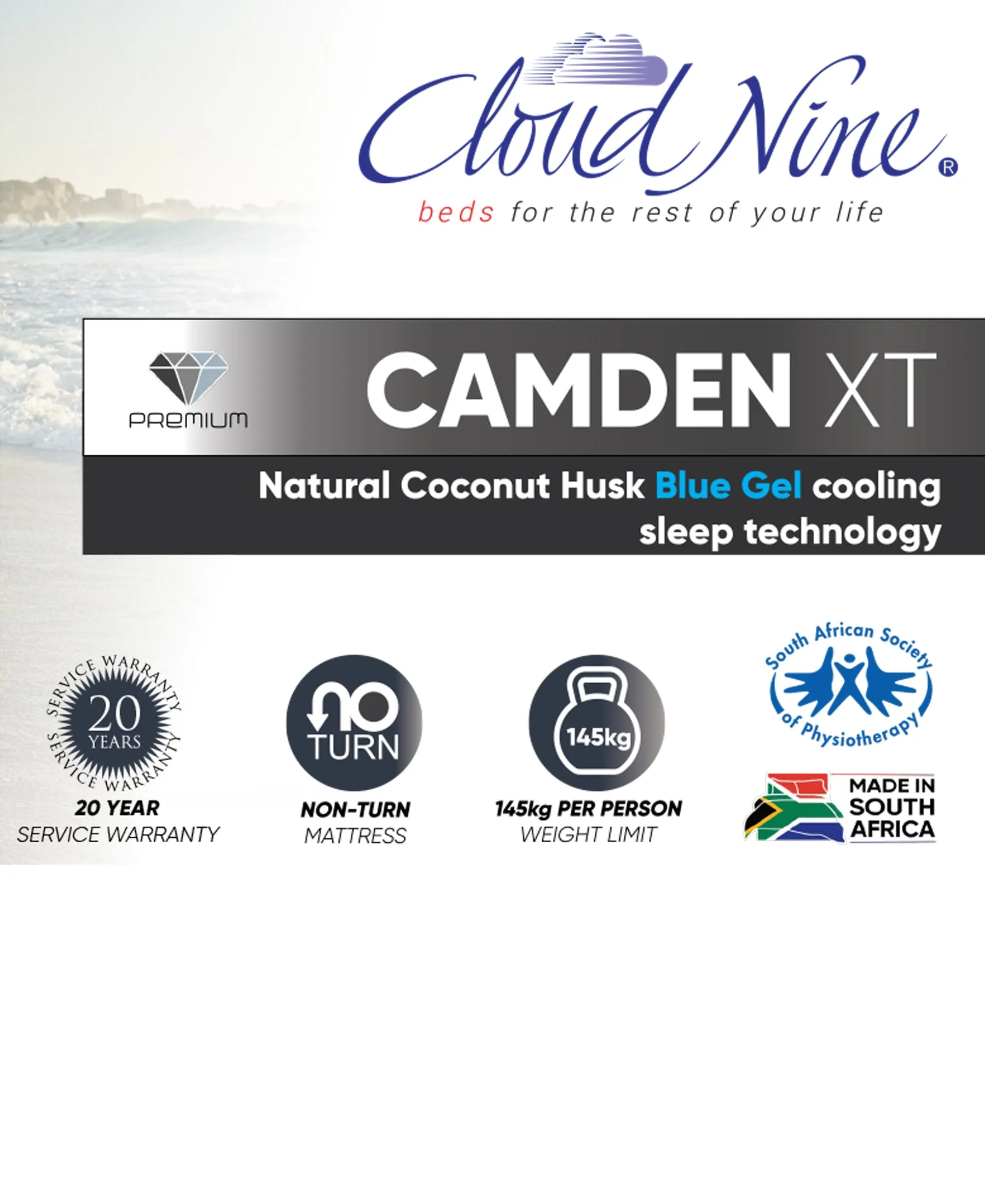 Cloud Nine Camden XT Double Bed