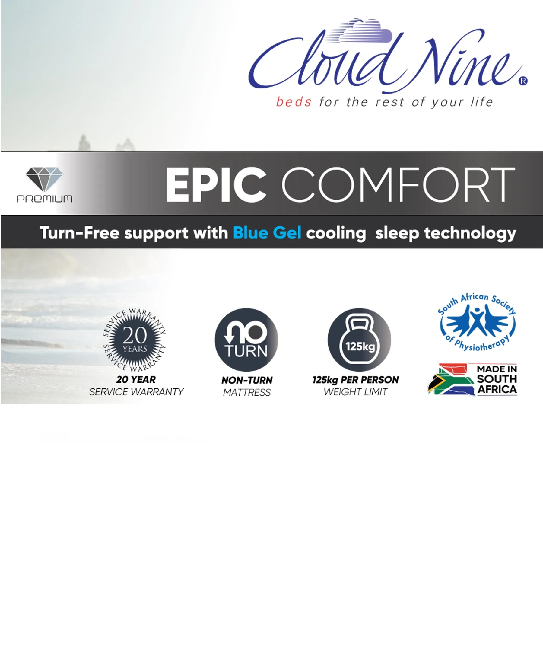 Cloud Nine Epic Comfort King Bed