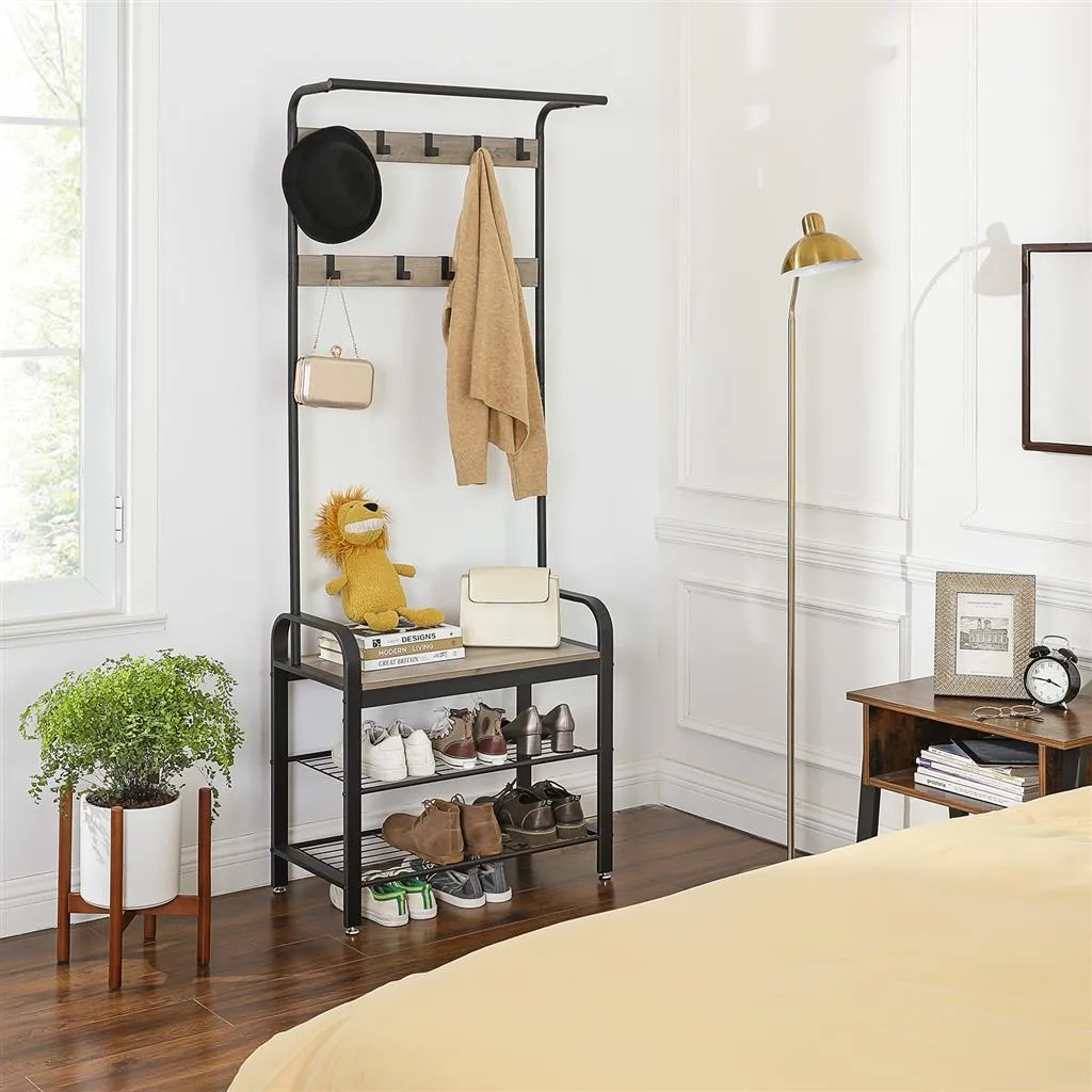 Coat Rack Shoe Bench