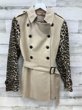 Coat Trench Coat By Banana Republic In Animal Print, Size: S