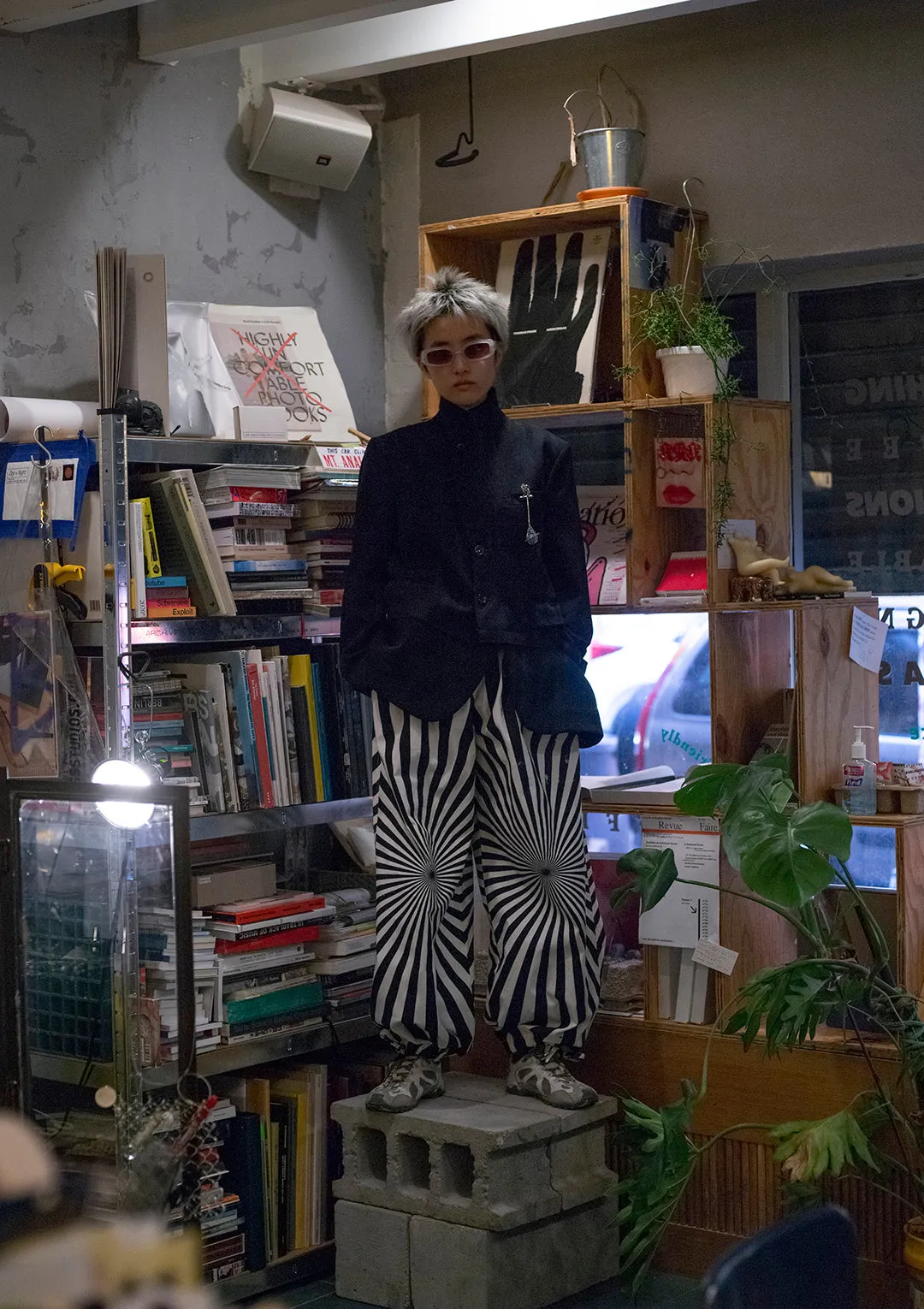 Comme Des Garçons Vintage FW2019 Wool Plaid Print Blazer