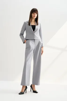 Cropped Suit Blazer