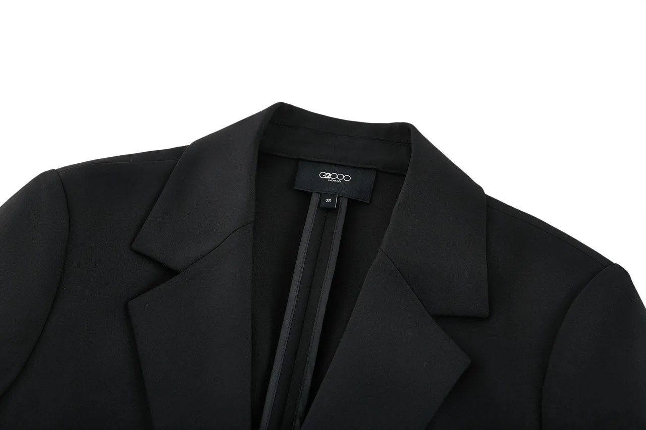 Cropped Suit Blazer