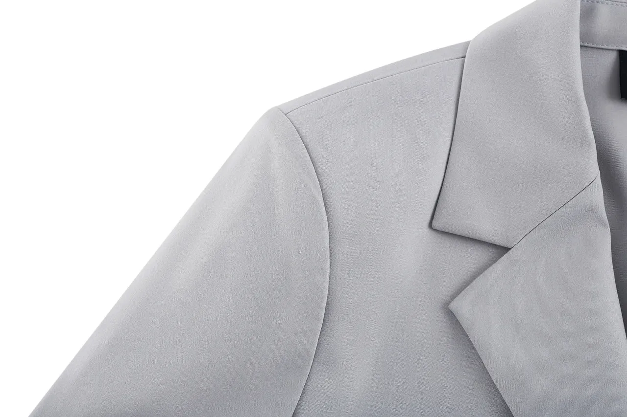 Cropped Suit Blazer