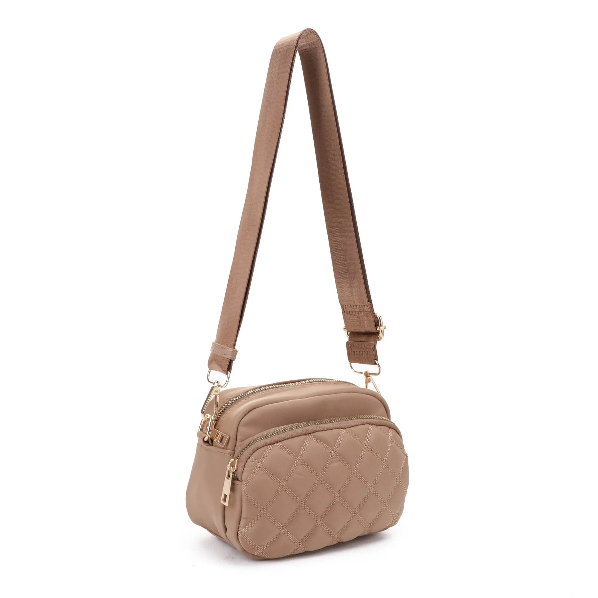 DJ25764N-6 Angela Quilted Crossbody Bag