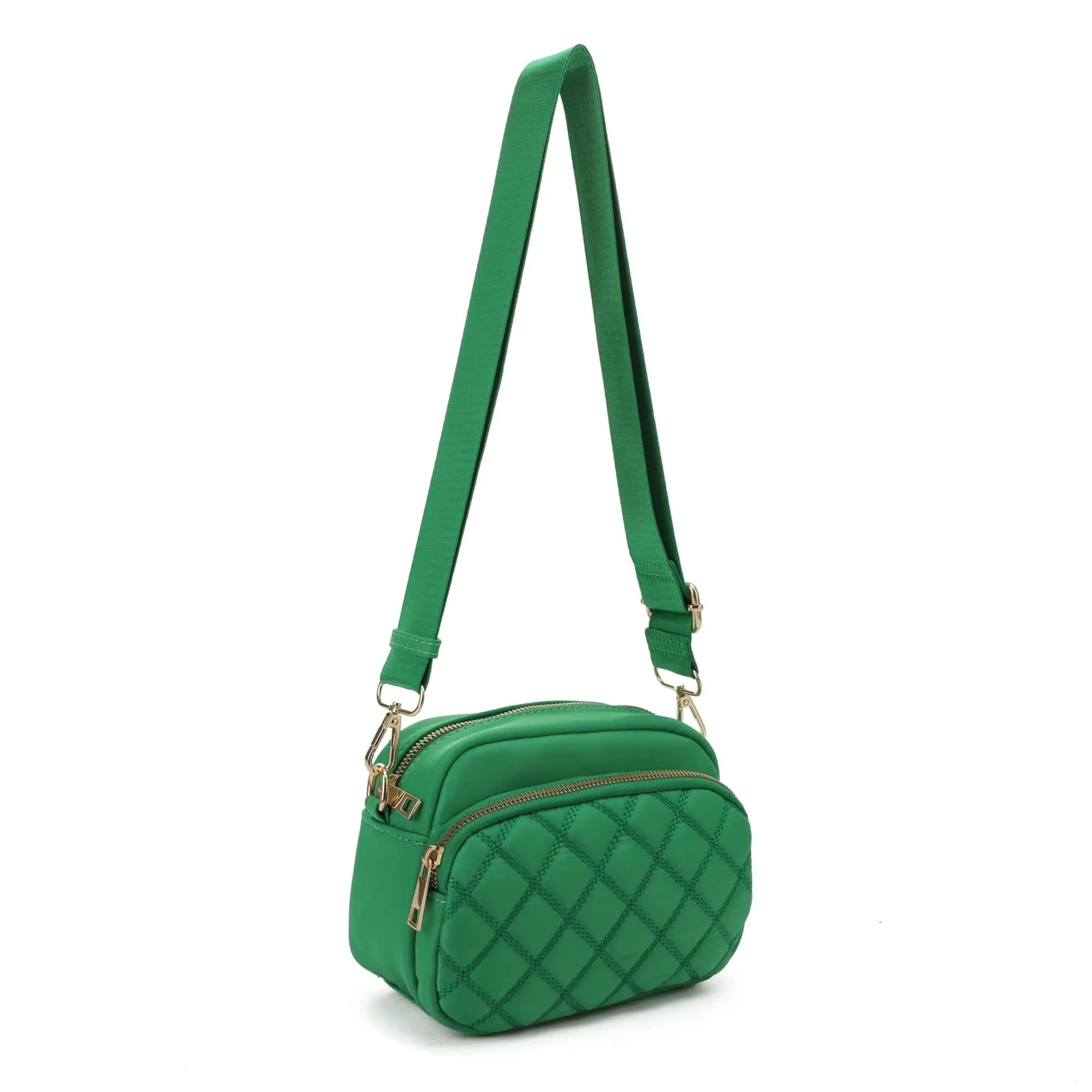 DJ25764N-6 Angela Quilted Crossbody Bag