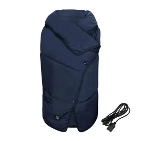 Electric Heated blanket Heating blanket Camping blanket Wearable blanket Multi-purpose blanket USB fast heating suitable for outdoor home office, Navy Blue