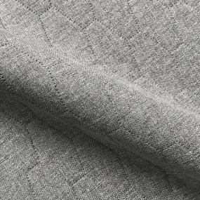 Gray Contemporary Honeycomb Quilted Upholstery Fabric 54"