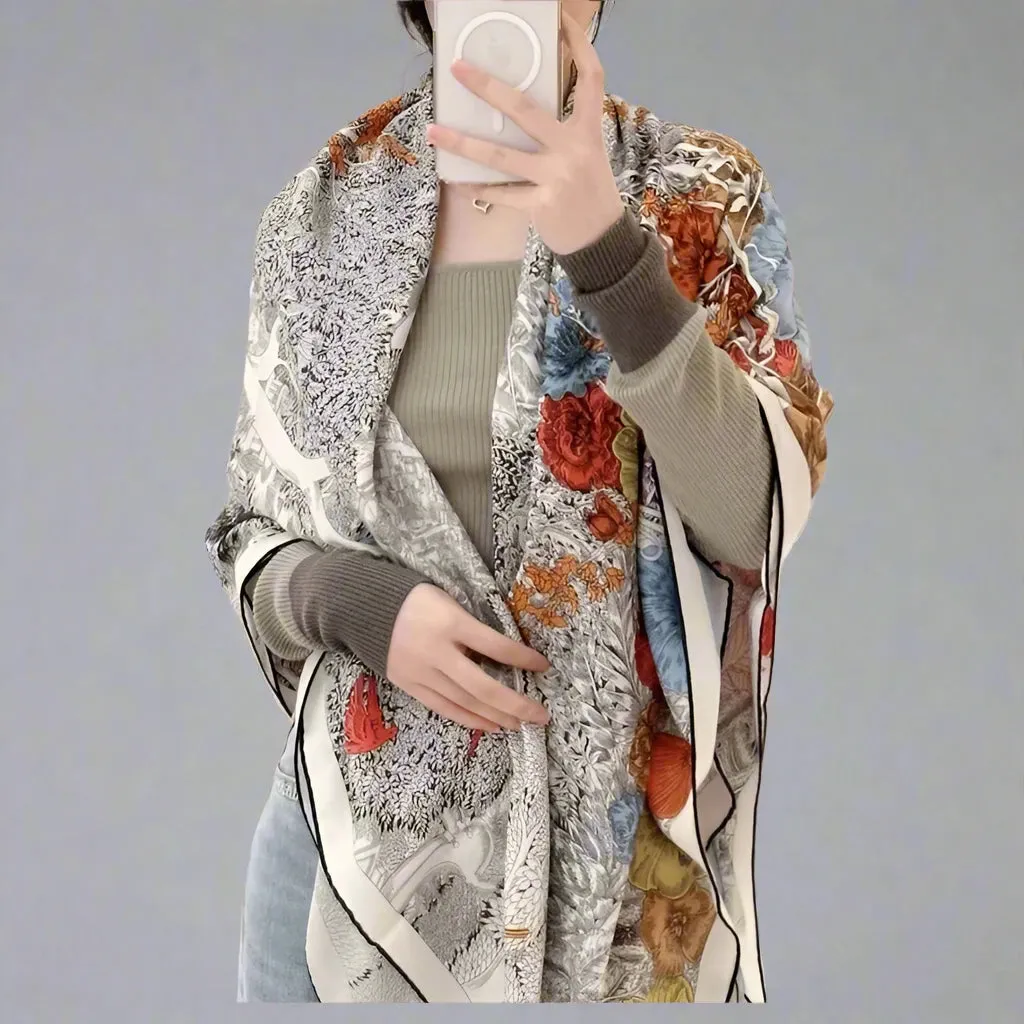 Heavy Cashmere Blanket Scarf Shawl – Luxury Double-Sided Pashmina