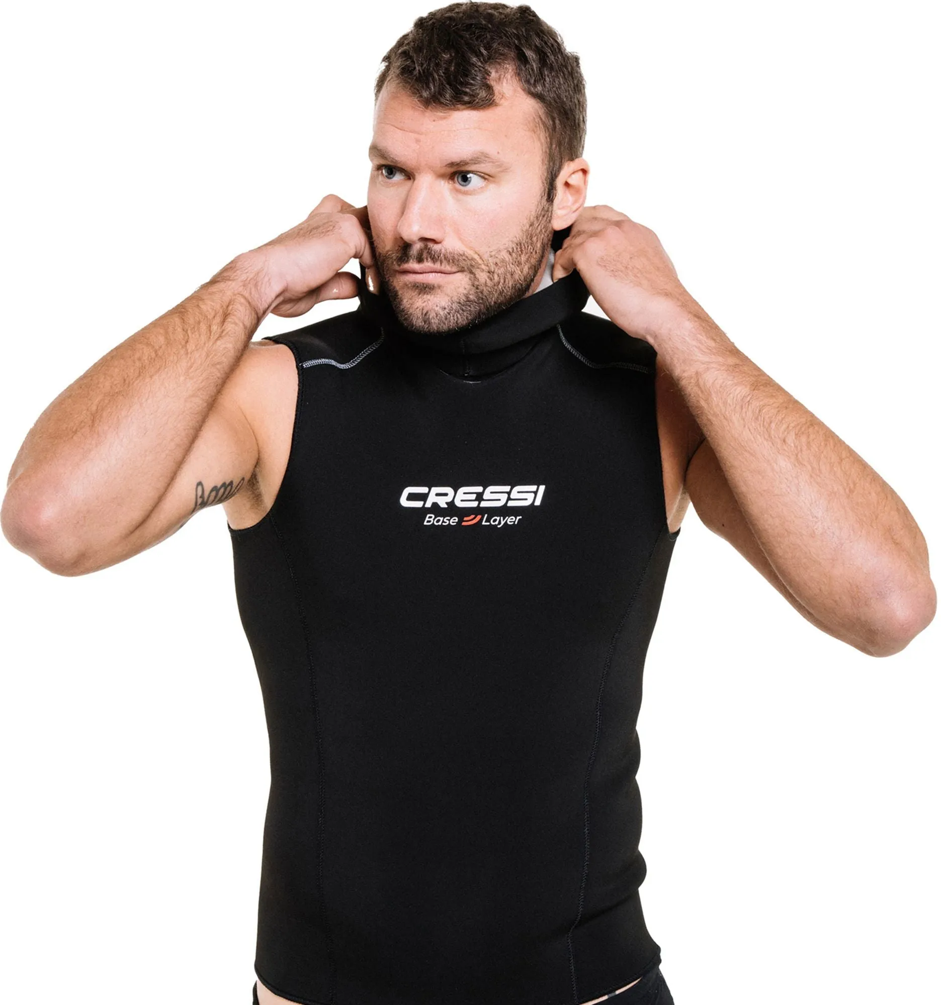 Hood Vest Base Layer Man