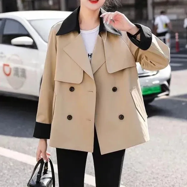 Ivyshape | British Style Modern Windbreaker Trench Coat