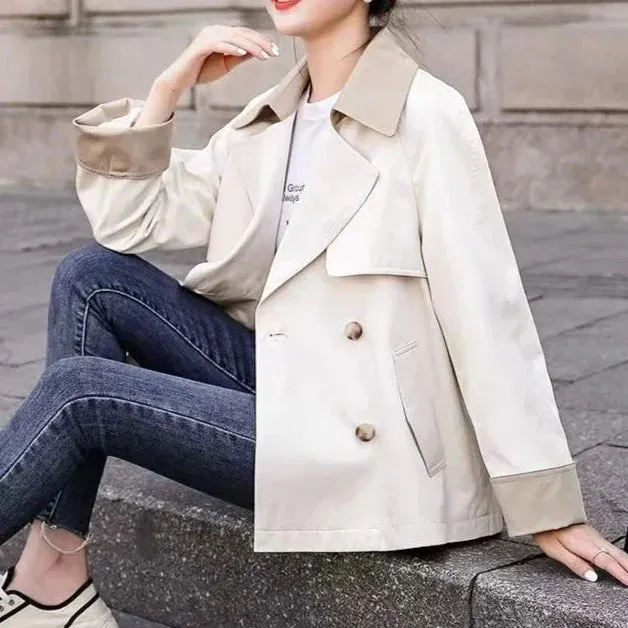 Ivyshape | British Style Modern Windbreaker Trench Coat