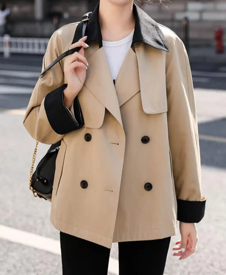 Ivyshape | British Style Modern Windbreaker Trench Coat