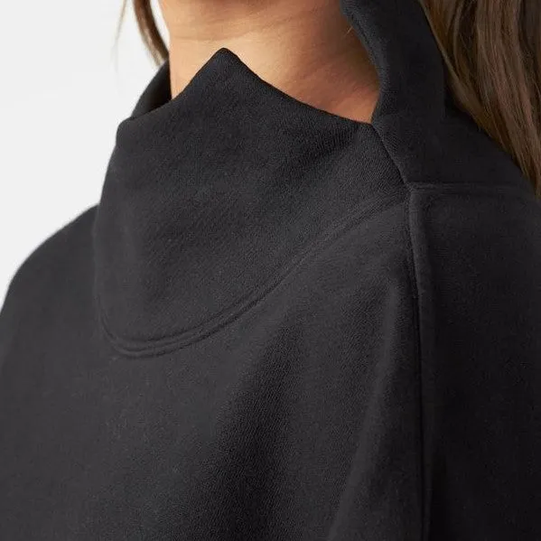 JOAH BROWN French Terry Turtleneck Sweatshirt | Black French Terry
