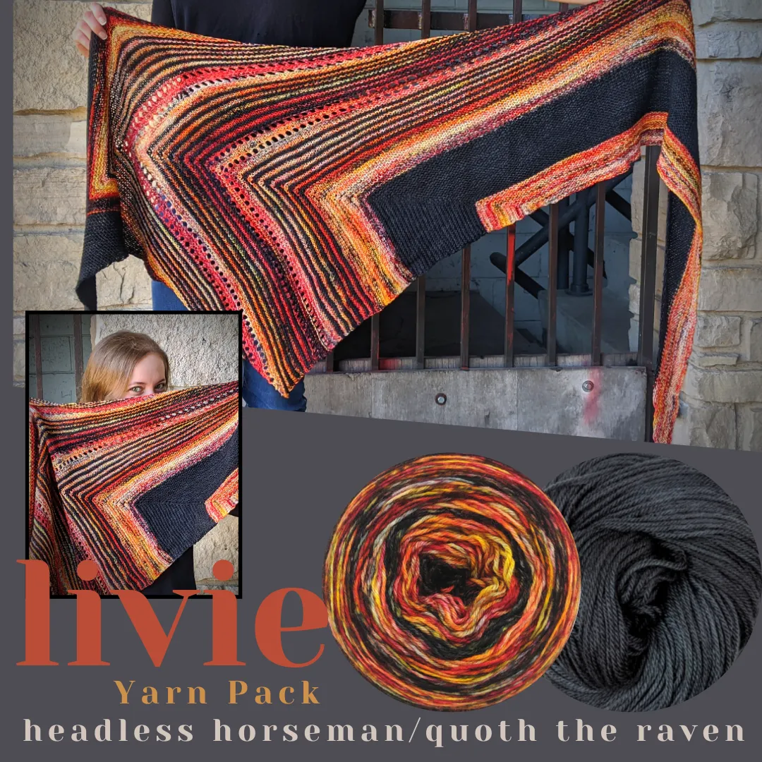 Livie Shawl Yarn Pack, pattern not included, ready to ship