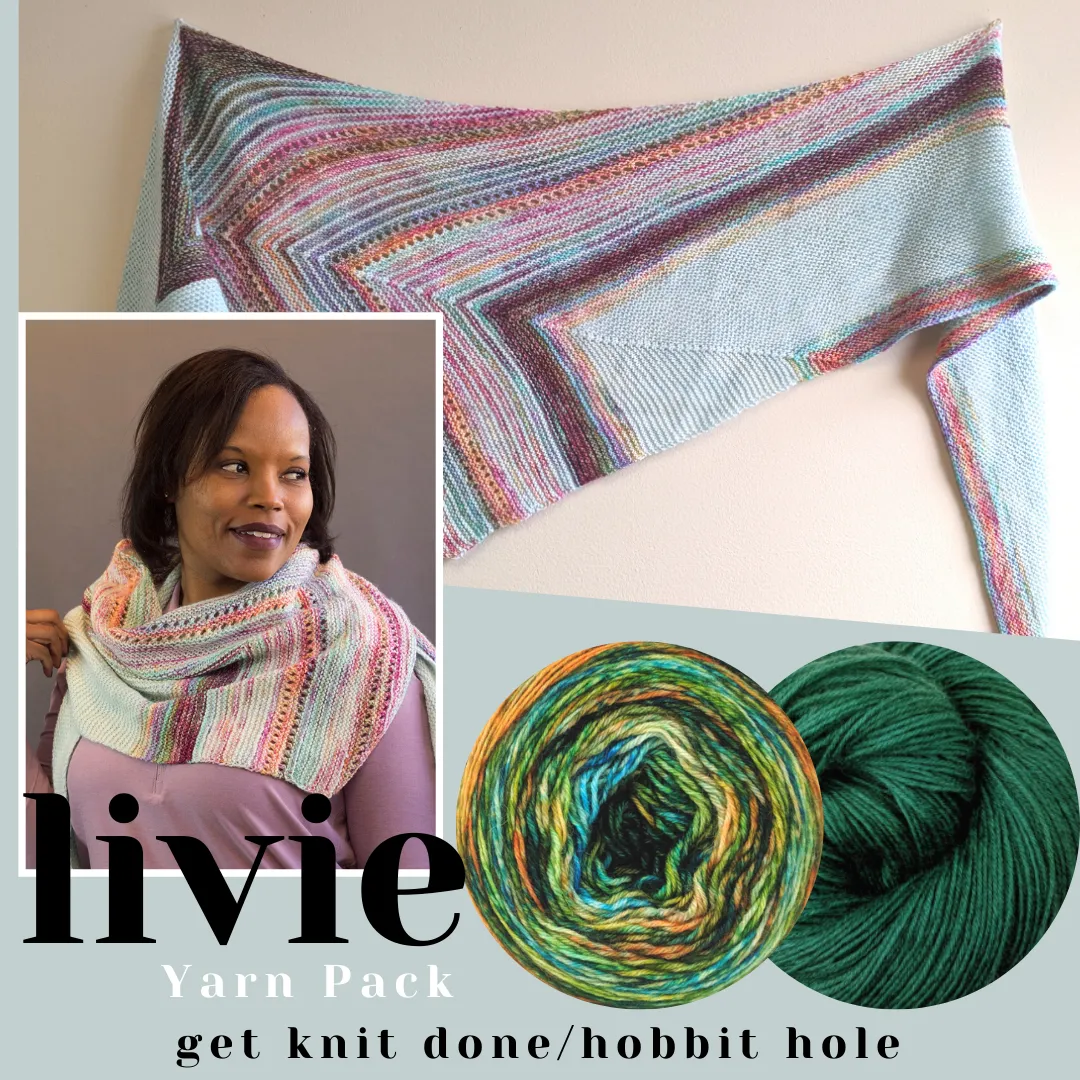 Livie Shawl Yarn Pack, pattern not included, ready to ship
