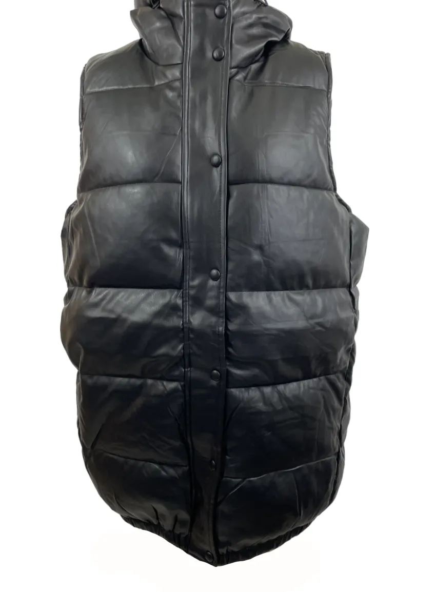 Manteau gilet matelassé à capuchon