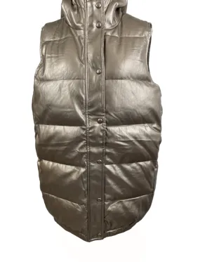 Manteau gilet matelassé à capuchon