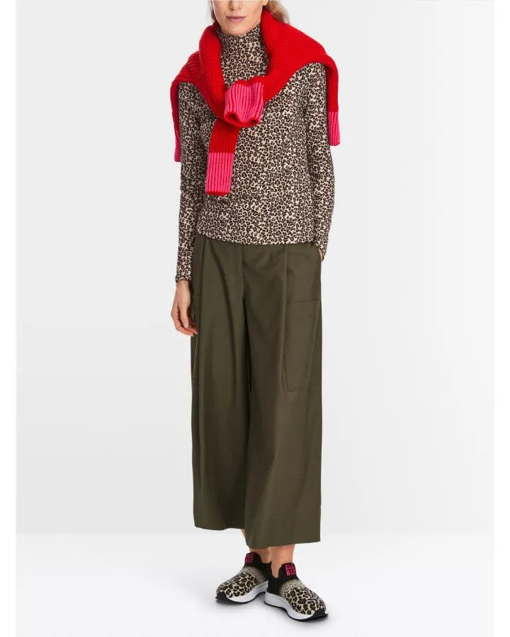 Marc Cain Leo Print Turtleneck