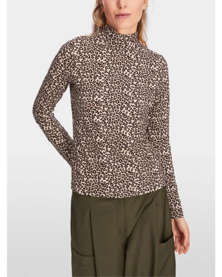 Marc Cain Leo Print Turtleneck