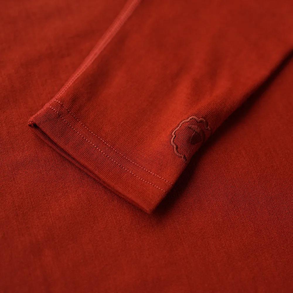 Mens IsoSoft 180 Long Sleeve Crew (Burnt Orange)