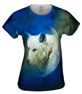 Moon White Wolf