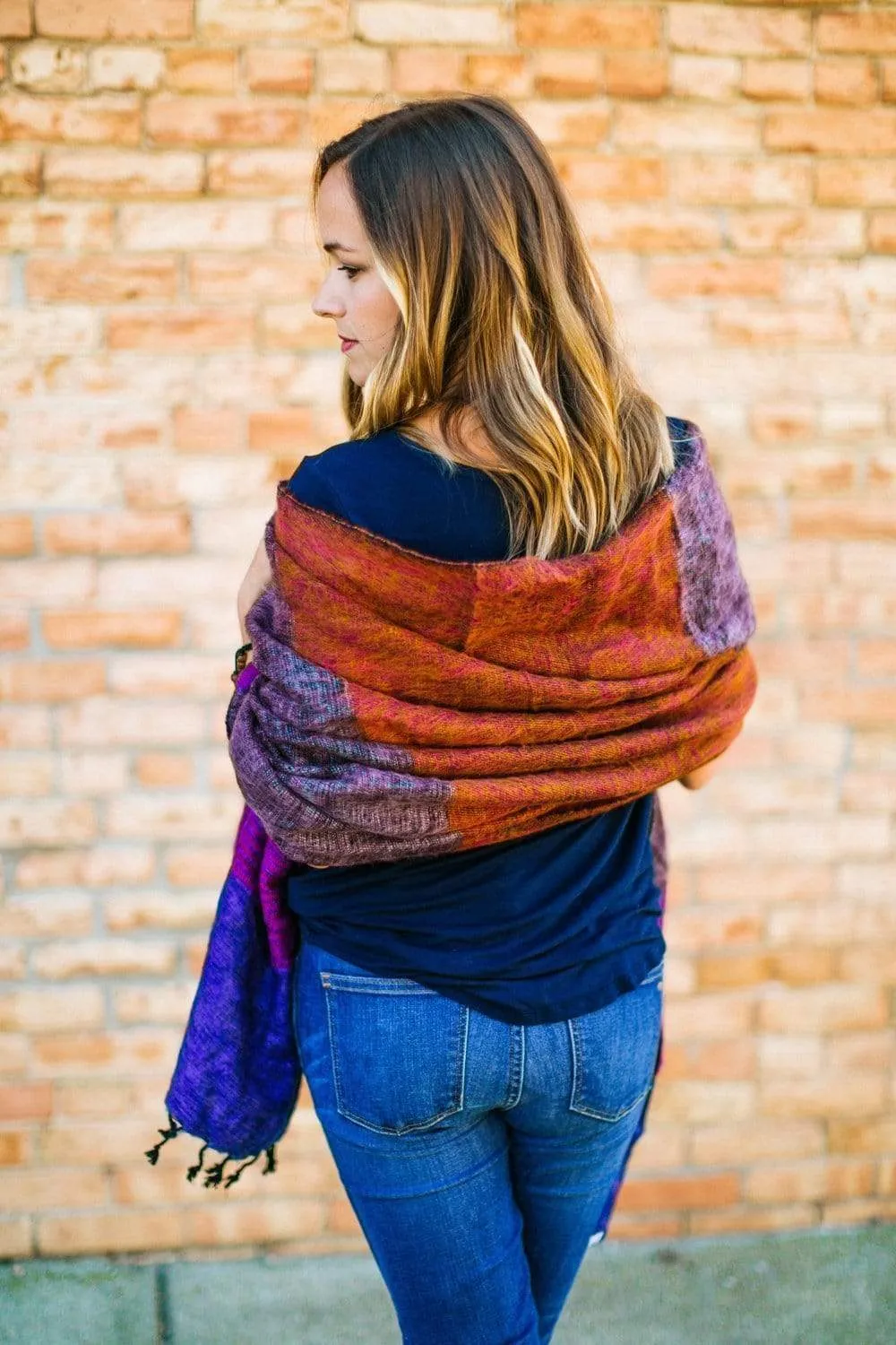 Multicolor Himalayan Wool Scarf