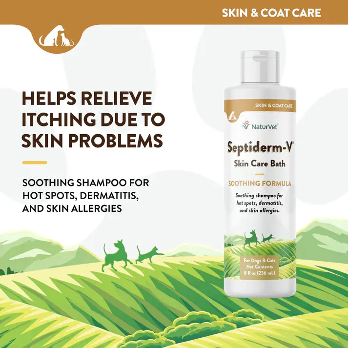 NaturVet Septiderm-V Skin Care Bath 8 fl.oz