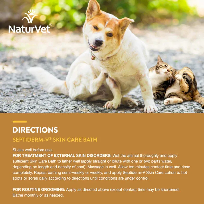 NaturVet Septiderm-V Skin Care Bath 8 fl.oz